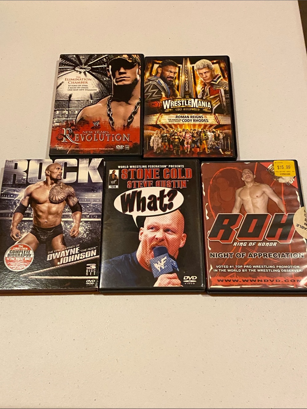 Wrestling DVD Lot